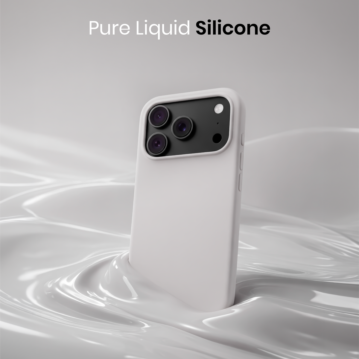 Silicone Snap Fit Case Cover For iPhone 18 Pro Max
