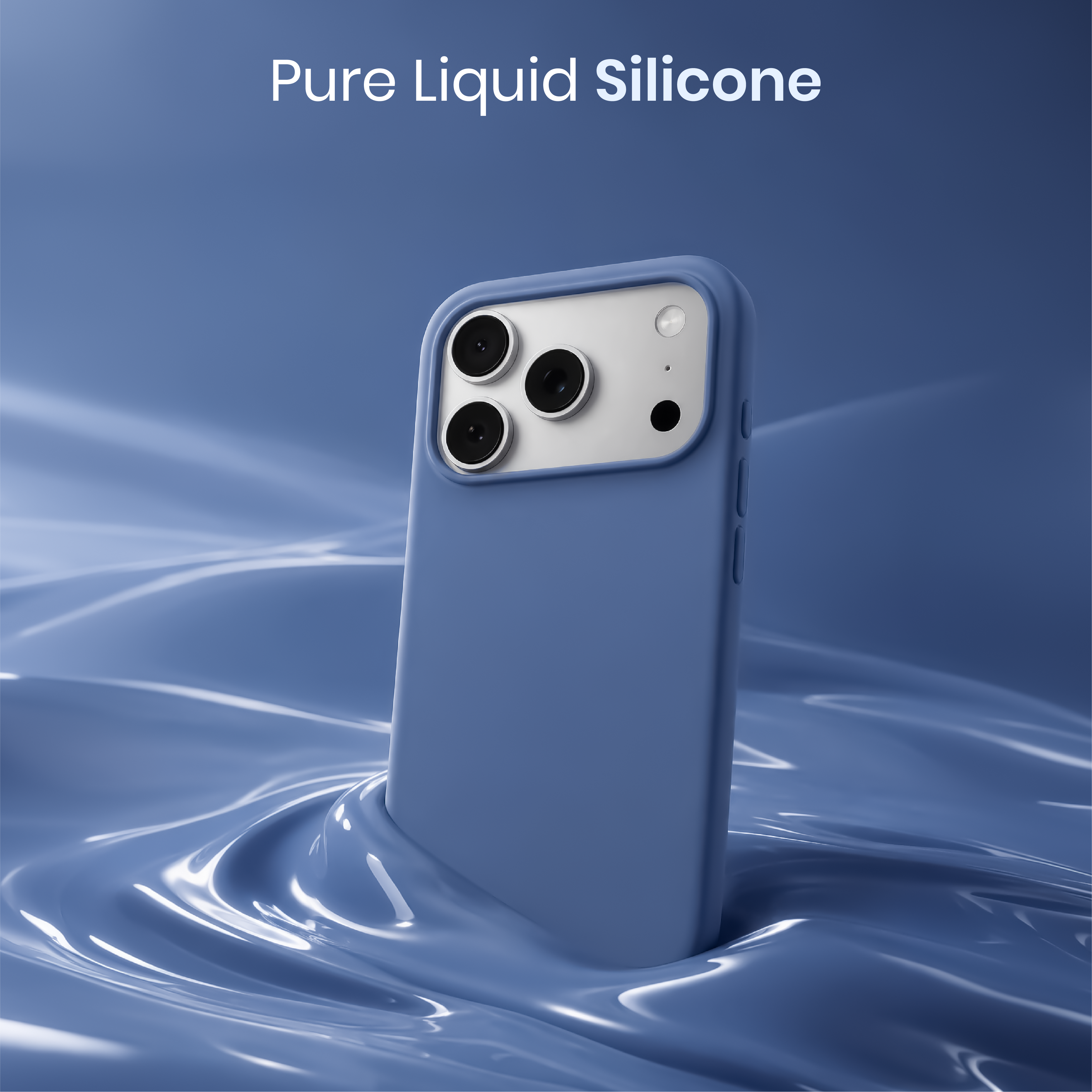 Silicone Snap Fit Case Cover For iPhone 18 Pro