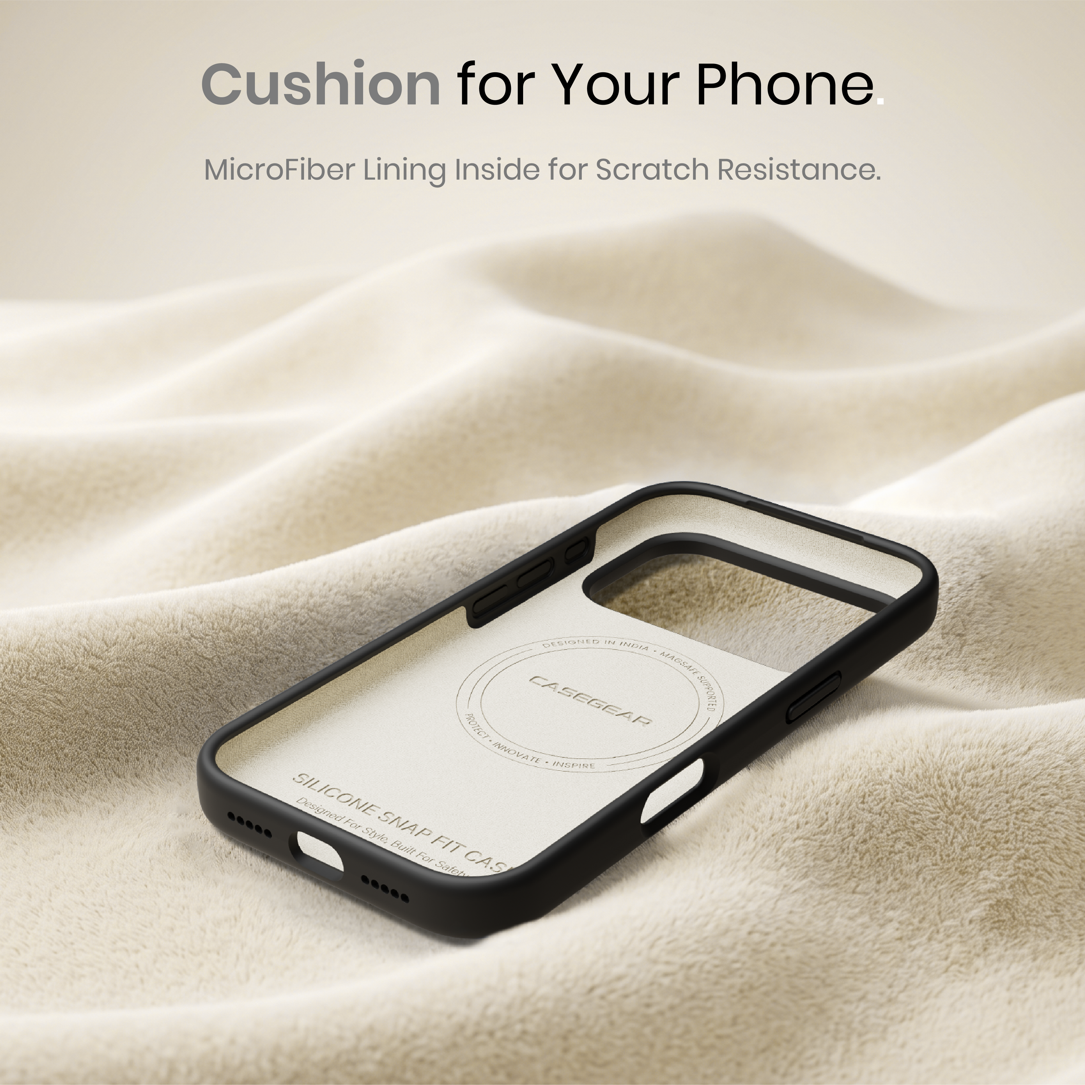 Silicone Snap Fit Case Cover For iPhone 18 Pro