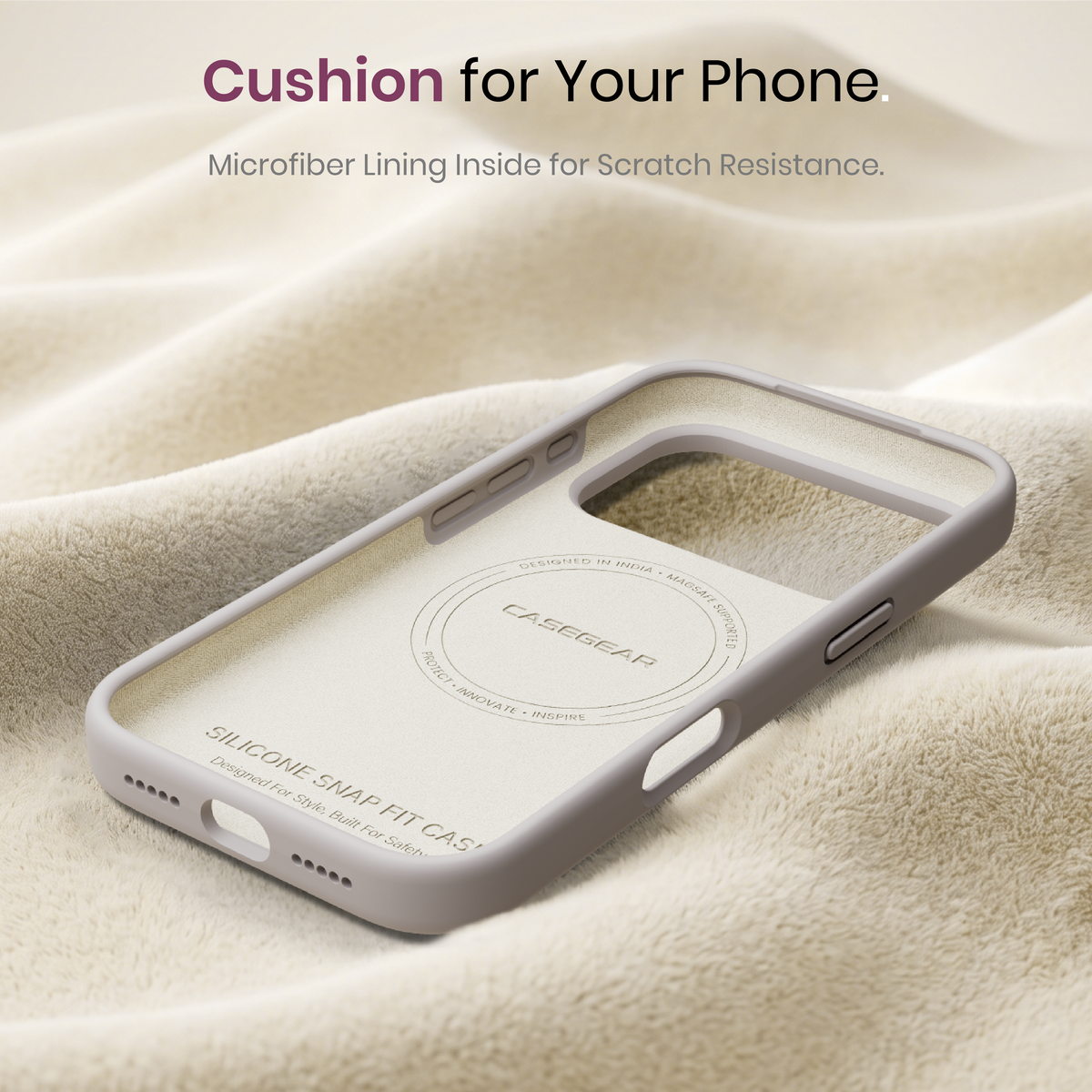 Silicone Snap Fit Case Cover For iPhone 18 Pro