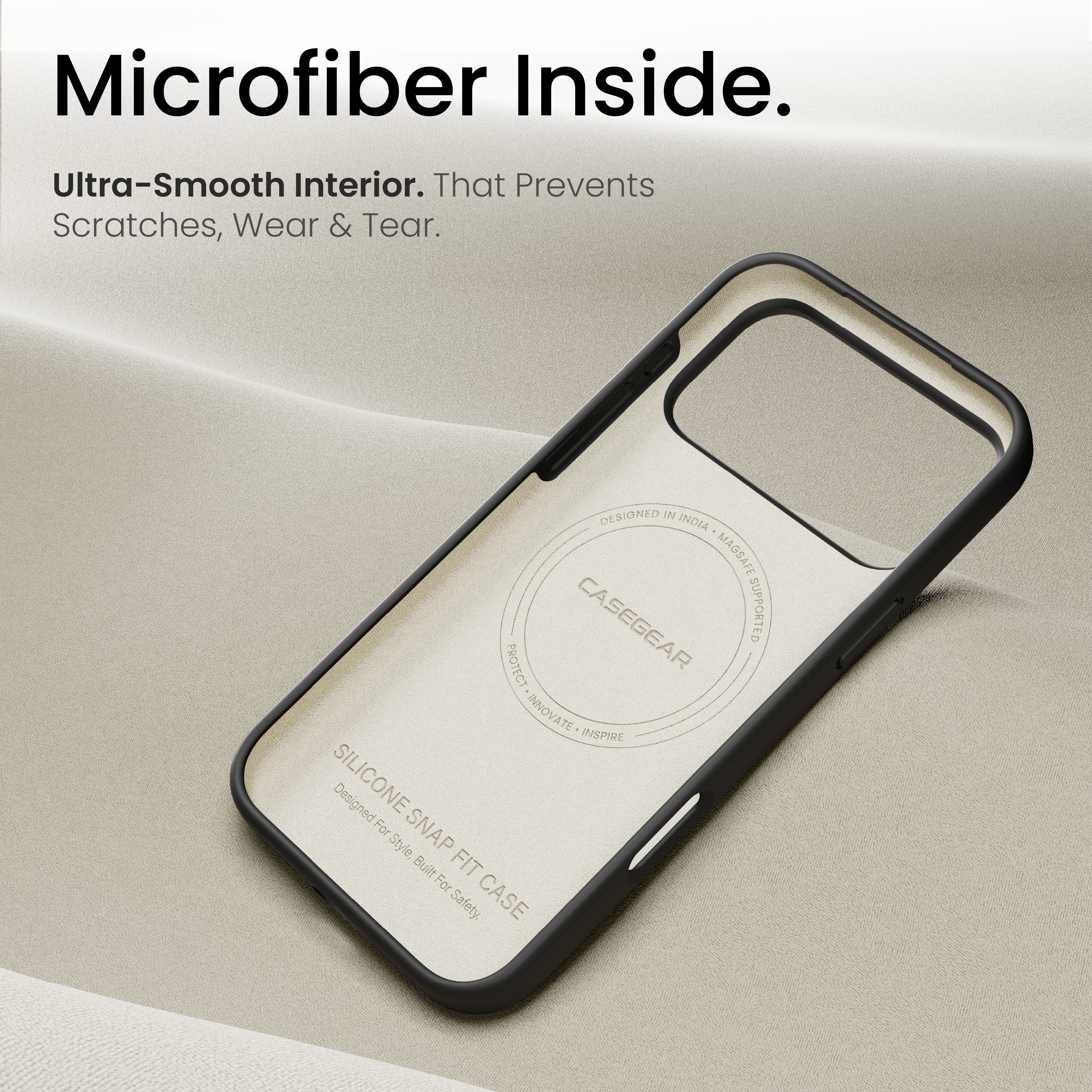Silicone Snap Fit Case Cover For iPhone 17 Pro Max