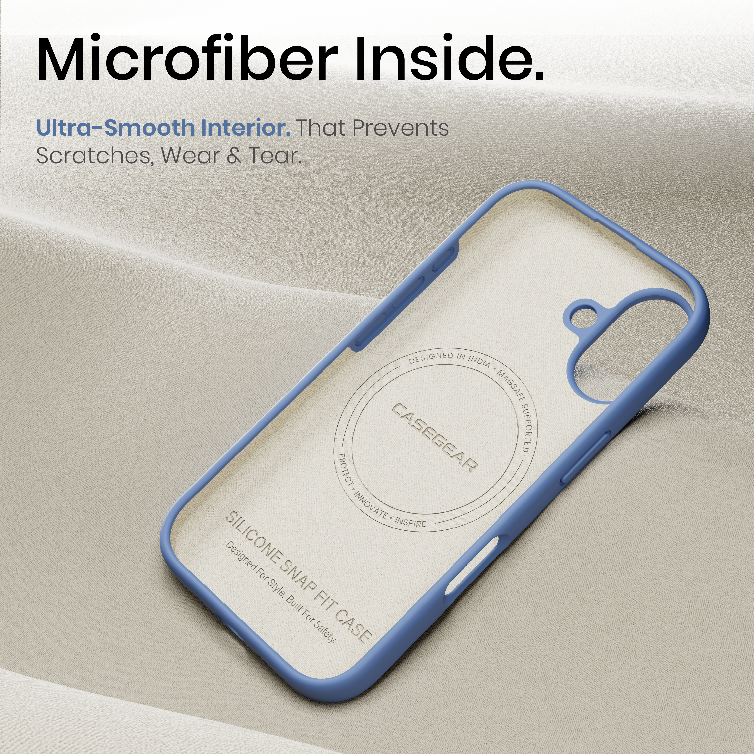 Silicone Snap Fit Case Cover For iPhone 17