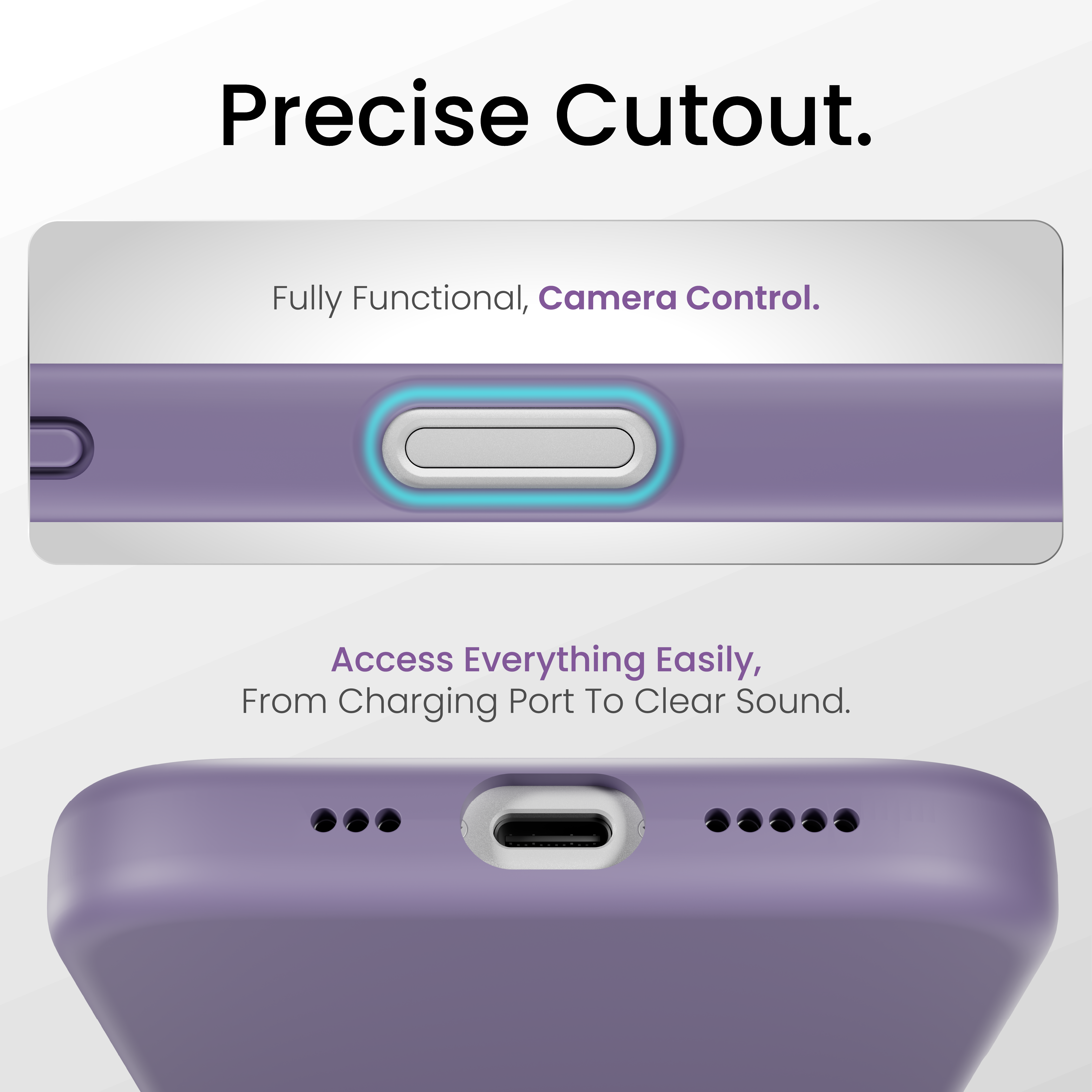 Silicone Snap Fit Case Cover For iPhone 17
