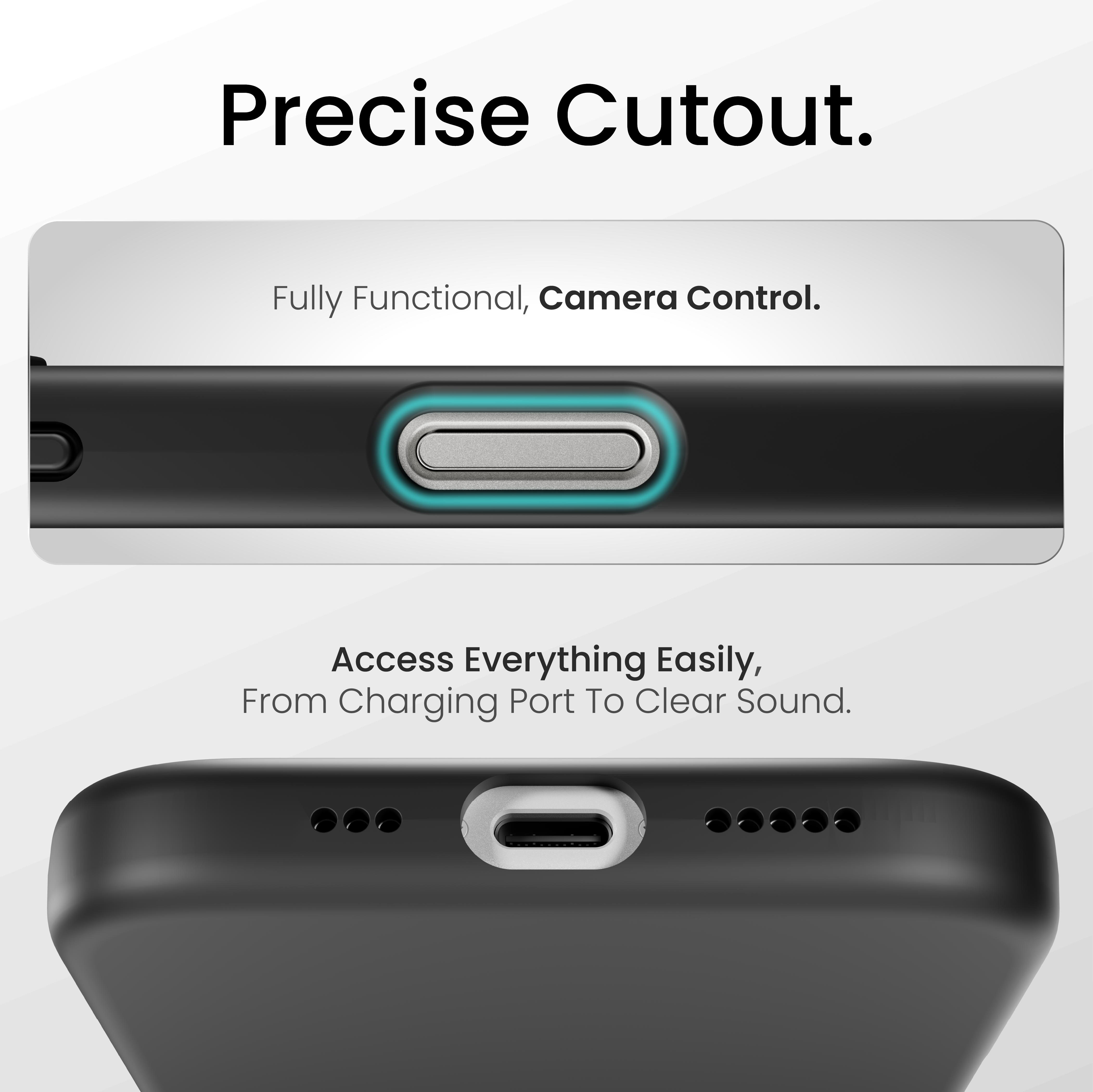 Silicone Snap Fit Case Cover For iPhone 17