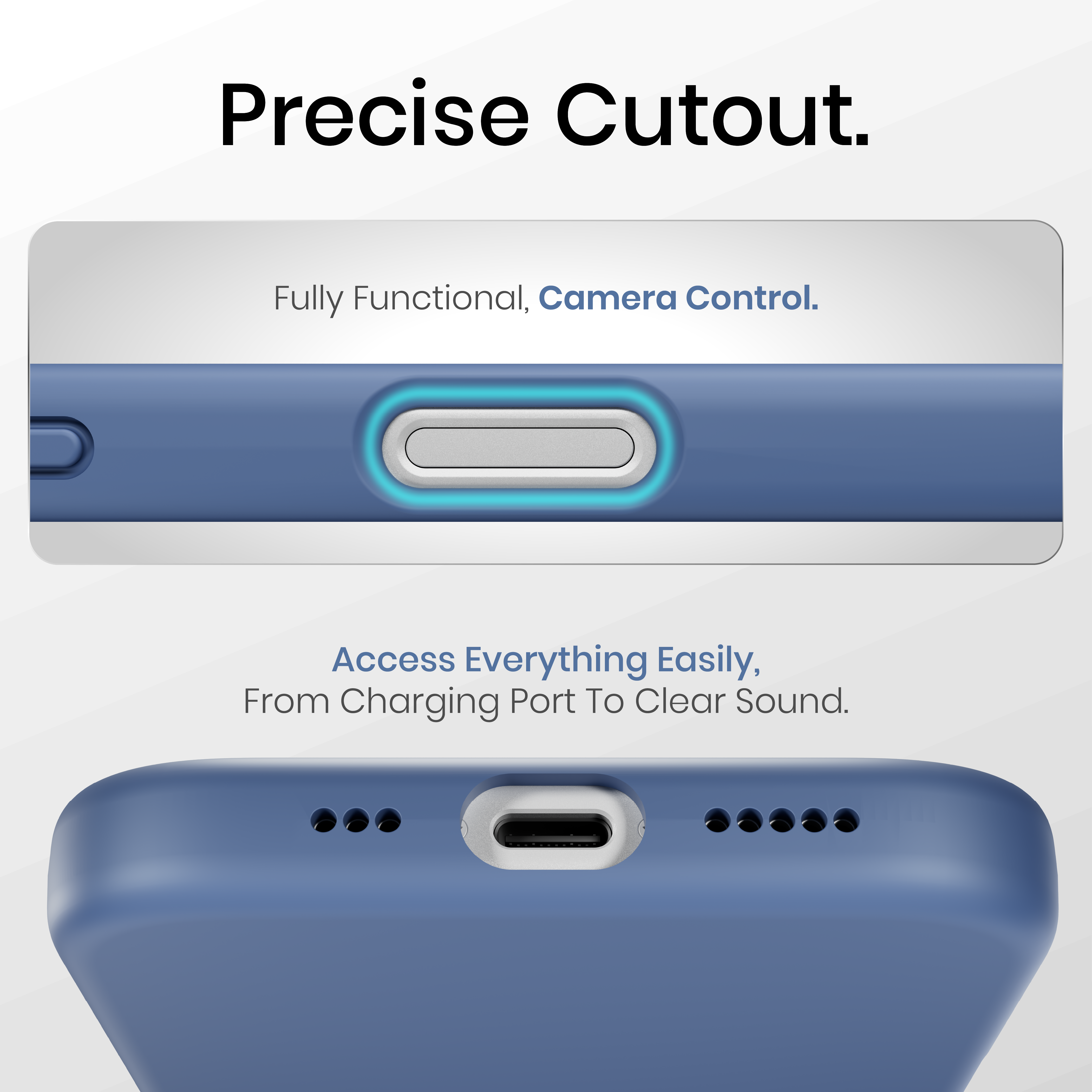 Silicone Snap Fit Case Cover For iPhone 17