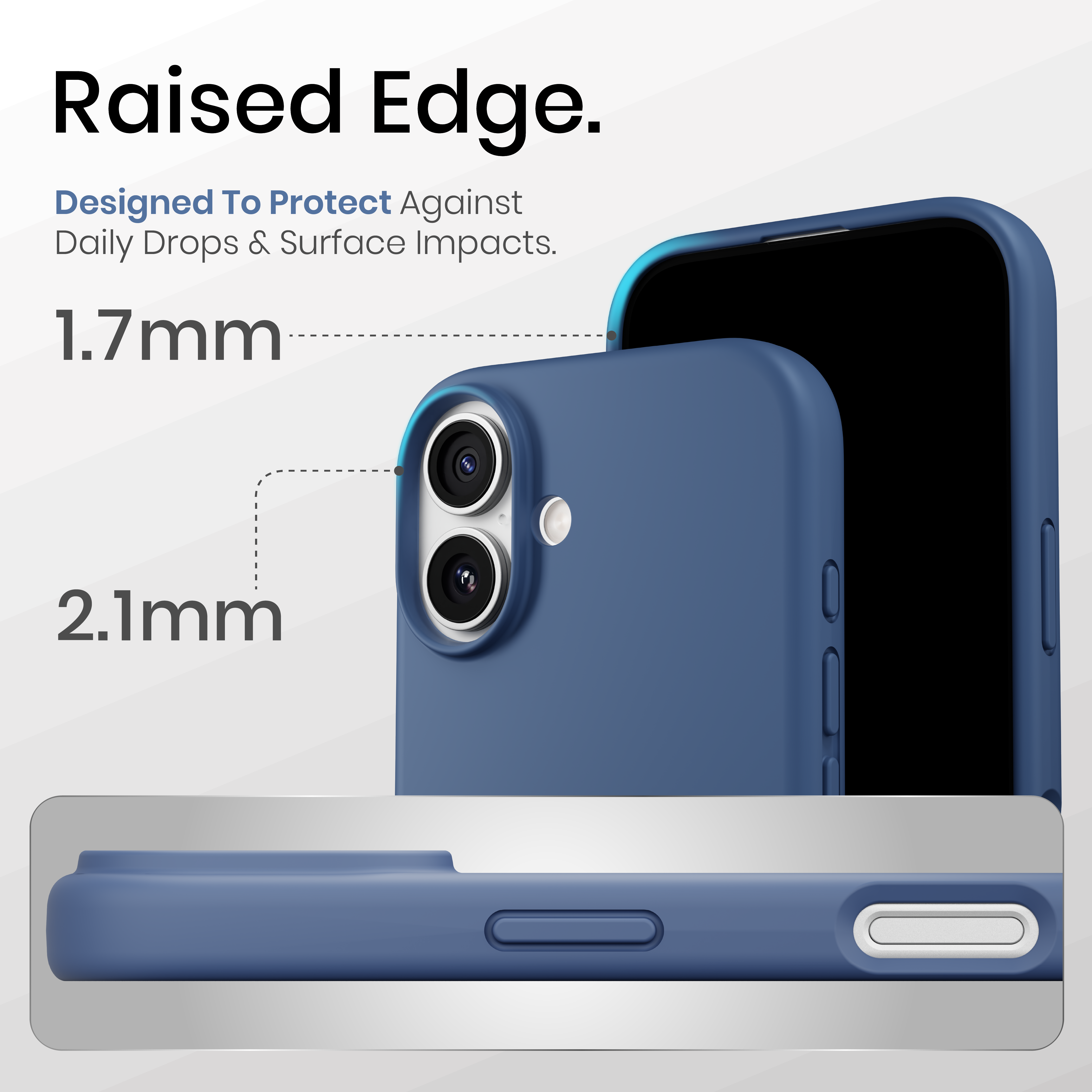 Silicone Snap Fit Case Cover For iPhone 17