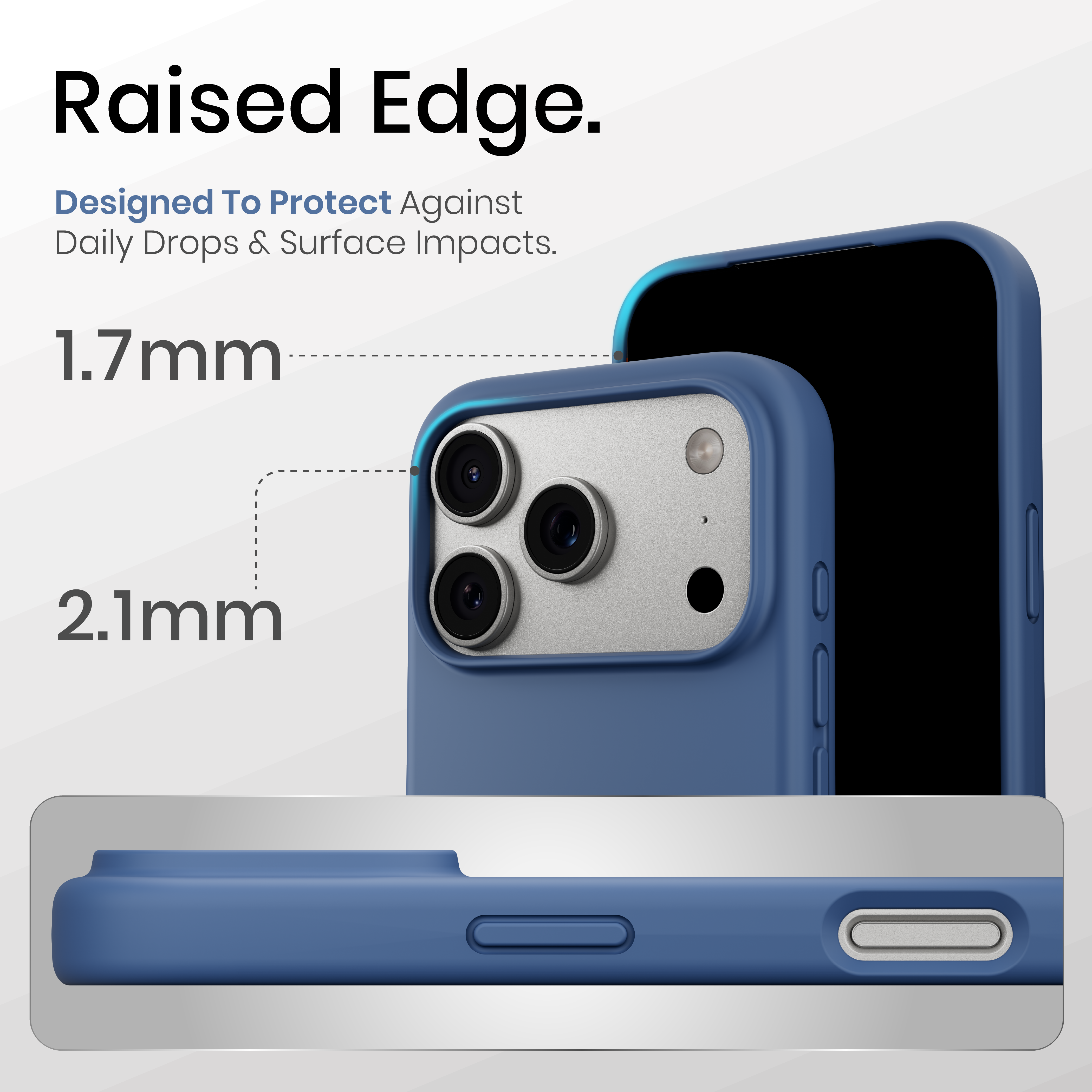 Silicone Snap Fit Case Cover For iPhone 17 Pro Max