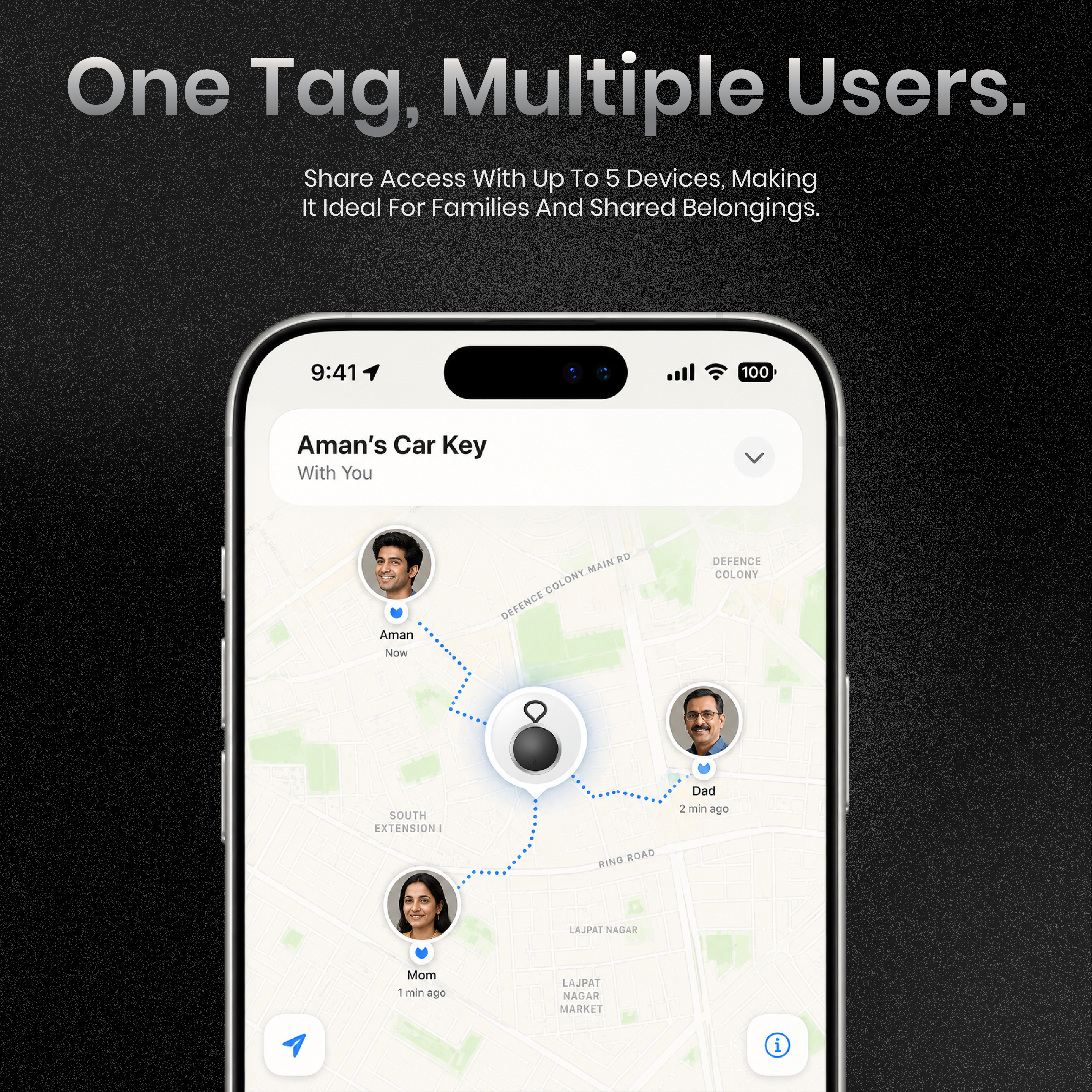 Atlas Universal Smart Tracker For Both IOS & Android